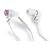Altec Lansing MHP116NP Muzx Series In Ear Headphone with Pink Flower and Crystals