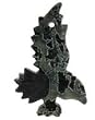 Flying Eagle Pendant 45X67mm - Spider Jasper