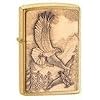 New Zippo Lighter Where Eagles Dare Emblem, Brushed Brass