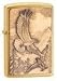 Zippo Lightrer Where Eagles Dare Emblem, Brushed Brass