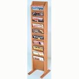 Solid Wood Literature Rack - Light Oak - 10 (Light Oak) (49