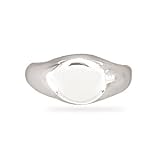 Sterling Silver Round Engravable Ring