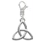Large Silver Trinity Knot - Silver Plated Clip-on Charm [Jewelry]
