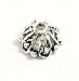 4pcs .925 Bali Sterling Silver Filigree Bead Round Caps 8.5mm/Findings/Antique