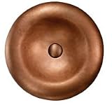 Artisan K805 Copper 19-1/2" Handcrafted Round Copper Vessel Bathroom Sink K805