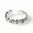Sterling Silver Fashion Toe Ring - 4mm Band Width
