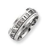 Sterling Silver Inner Channel Spinning Band