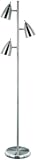 Lite Source LS-9406PS Bullets 3-Lite Floor Tree Lamp, Polished Steel