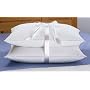 King Size White Goose Feather and Goose Down Pillows - Set of 2