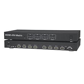 KanexPro HDMX44 4-Source - 4-Zone HDMI 4x4 Matrix Switcher with RS-232