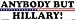 Anybody but Hillary! Bumper Sticker