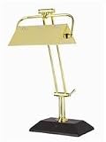 Lite Source Desk Lamp W. Elec Outlets / Dataport Pb75w A Type LS-3649PB