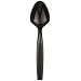 CaterLine A7SPBL 9" Black Serving Utensils Spoon (Case of 144)