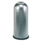 Dome Receptacle with Open Top, 15-Gallon, 15 Diameter x 37h, Black Speckle