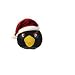 Angry Birds CHRISTMAS 8 Inch DELUXE Plush Figure Black Bird