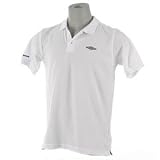 Umbro Plain Polo Junior White 11-12 Yrs