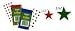 Eureka Presto-Stick(R) Foil Stars, 1/2, Red, Pack Of 250