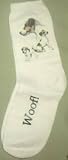 Jack Russell Terrier Puppies Dogs Woof Ladies Socks 9-11