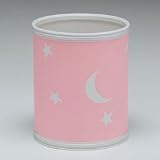 Moon and Stars Wastebasket-Color Pink
