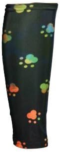 Men's Printed Runners Leg Sleeves - Tie Dye Puppy Paws | X-Small