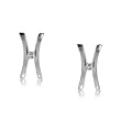 Diamond X & O Stud Earrings Set in Sterling Silver