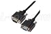 Deluxe Black D-sub 9 Position DB9 Male/Female Cables - Fully Populated, 100% Shielded 15.0 FEET