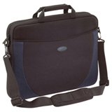 New Targus Black Blue Neoprene Notebook Slip Case Top Loading Shoulder Strap Handle Compact
