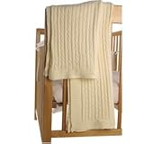 Izziwotnot Cable Knit Blanket Cream