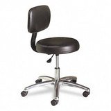 Hon Medical Exam Stool Without Back, 24-1/4 X 27-1/4 X 22, Black