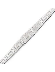 Sterling Silver CZ Bracelet - 7 Inch