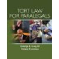 Tort Law for Paralegals by Guay III, George E., Cummins, Robert [Prentice Hall,2009] (Paperback) [Paperback]