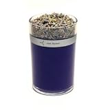 Red Flower French Lavender Petal Topped Candle