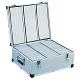 Neo Media Aluminium CD or DVD Storage Box with sleeves holds upto 420 disks