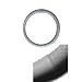 Geniune Leather Steering Wheel Cover - Silver