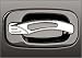 Black Rear Door Handle