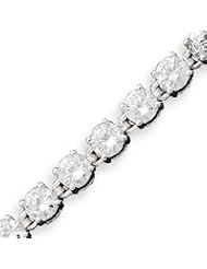 Sterling Silver CZ Bracelet - 7 Inch