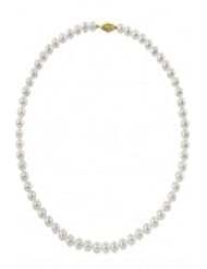 16" 5-6MM AA+ Freshwater Pearl Necklace with 10K Yellow Gold Clasp