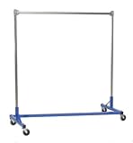 Heavy Duty Garment Z-Rack - 5' Base x 5' Uprights