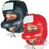 head gear in leather with hard platic nose bar padded