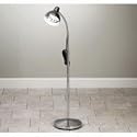 Clinton Gooseneck Lamp, Chrome Finish, Stationary Base