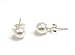 Sterling Silver Simulated Pearl Earrings Presented by Jakob Strauss