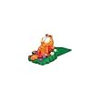 Garfield Door Stop Relaxing in the Flowers