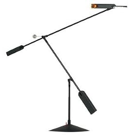 Halley Adjustable LED Black Finish Desk Lamp