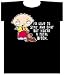 Family Guy Tv Series Tshirt Stewie I'd Love to Stay and Chatbut Youre a Total Bitch