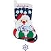 Santa Snowflake Stocking Felt Applique Kit