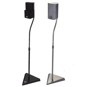4 * Silver Surround Sound Speaker Stands for Bose , Sony & more