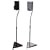 4 * Silver Surround Sound Speaker Stands for Bose , Sony & more