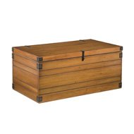 Home Styles Large Planked Storage Blanket Chest in Honey Oak Finish