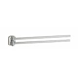 3 Arm Towel Rail 440mm Deep Aluminium With Anodised Silver Effect