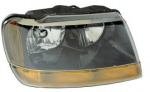 Right Passenger Side Headlight Headlamp 99-04 Jeep Grand Cherokee Laredo Model Models 99 00 01 02 03 04 1999 2000 2001 2002 2003 2004 Head Light Lamp Lights Lamps
